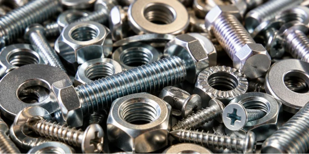 Steel fasteners, nuts and bolts